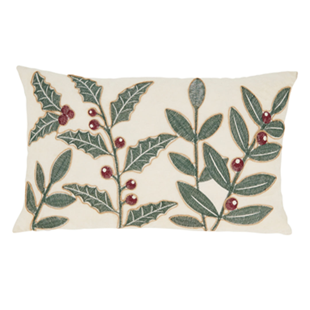 12" x 20" Pillow - Holly Berry