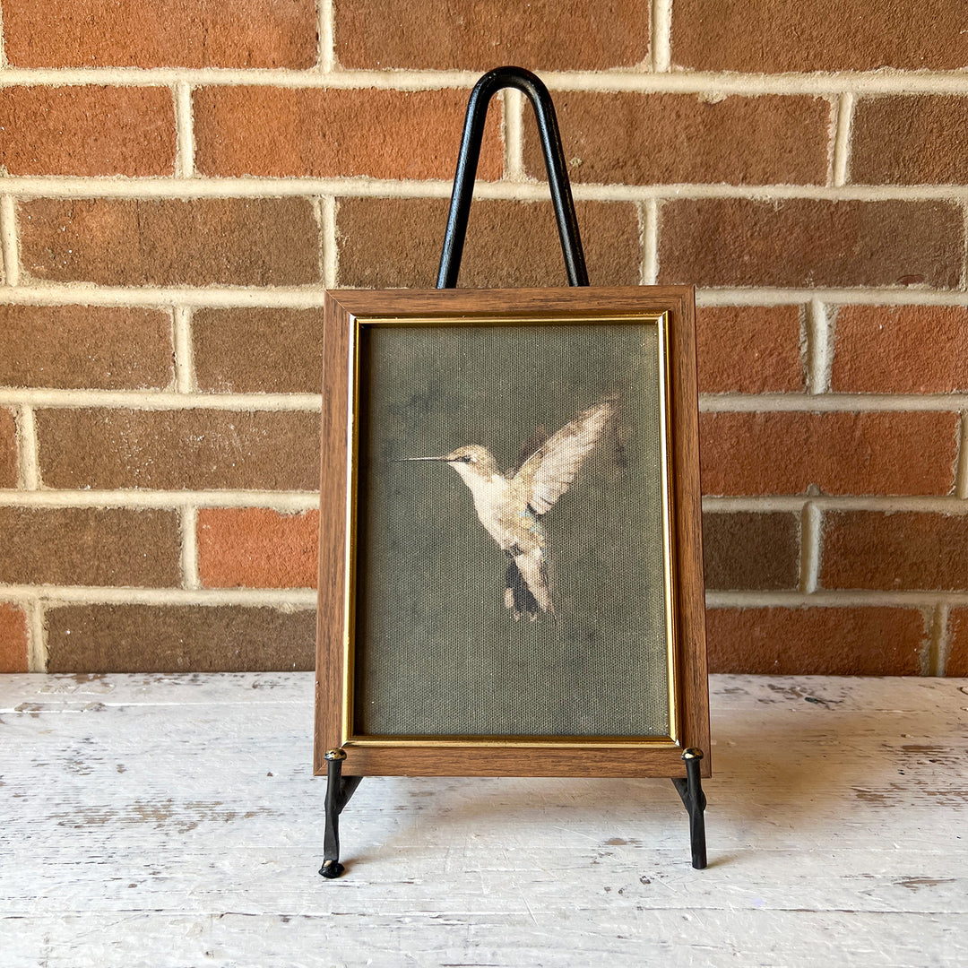 Hummingbird on Green