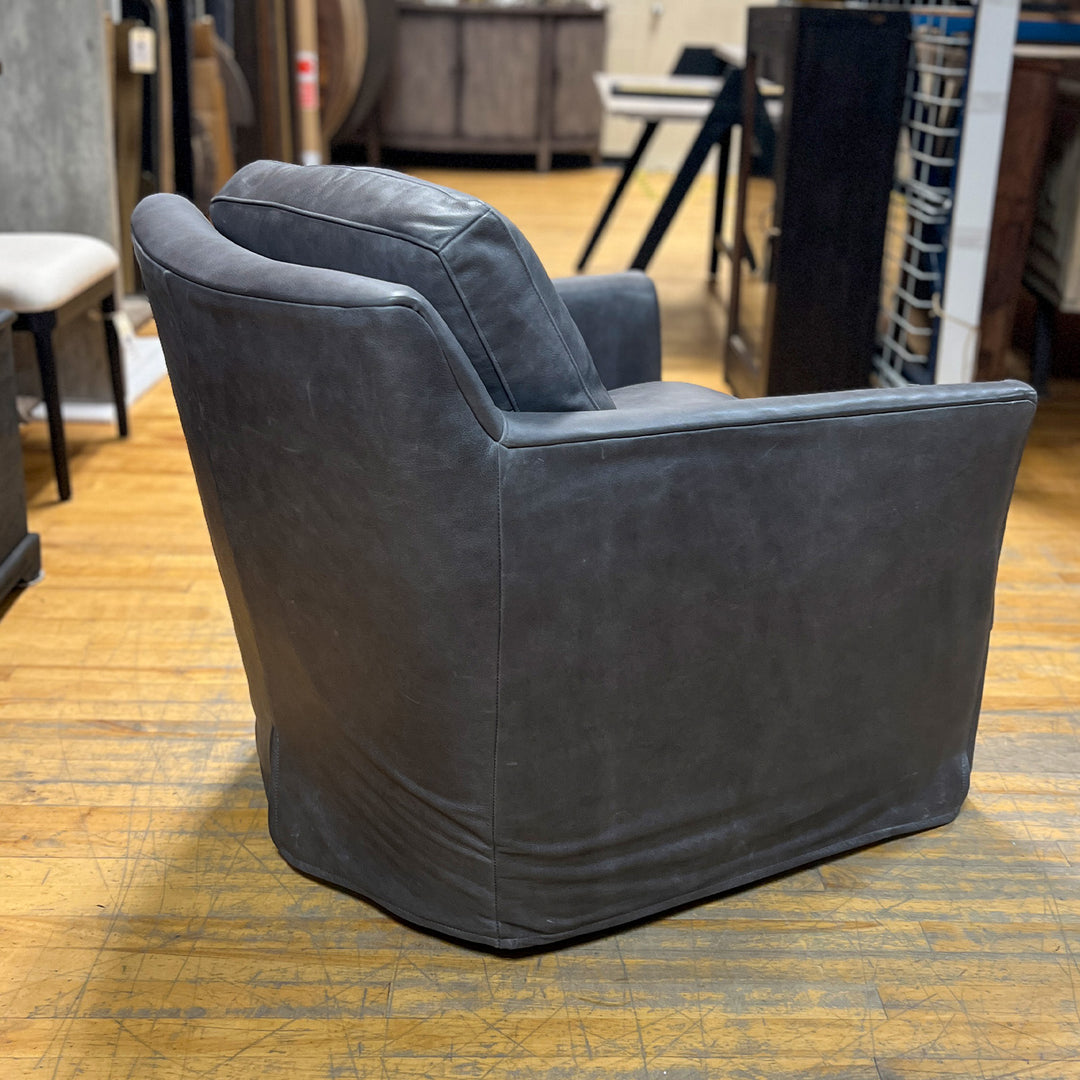 Isley Leather Swivel Chair