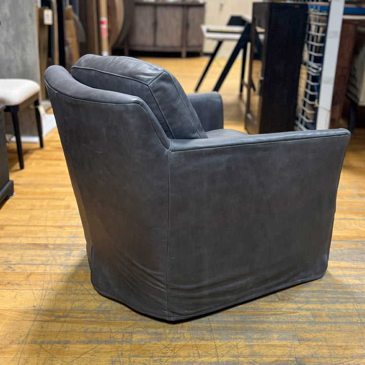 Isley Leather Swivel Chair