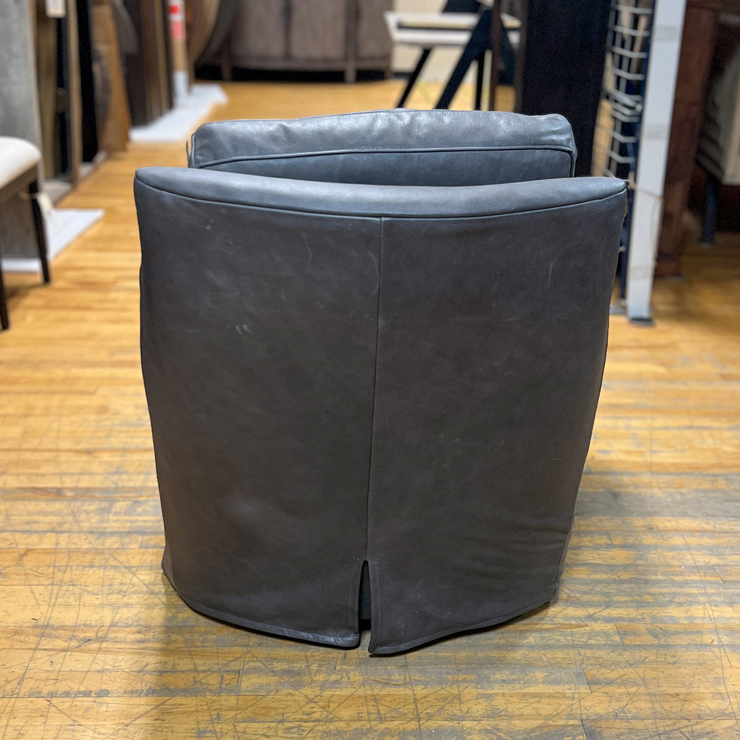 Isley Leather Swivel Chair