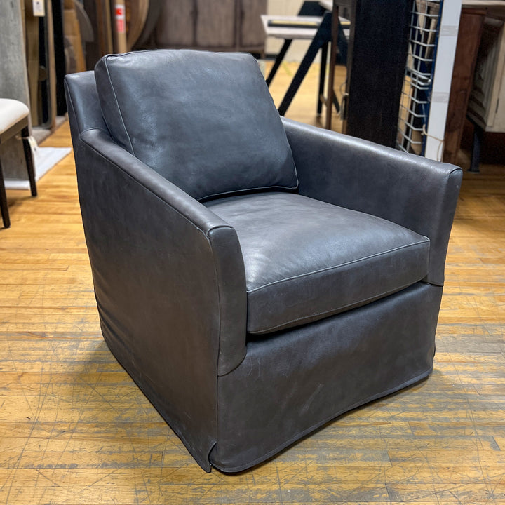 Isley Leather Swivel Chair