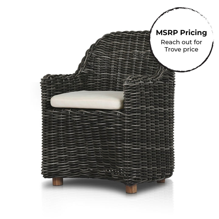Messina Outdoor Dining Armchair - Charcoal