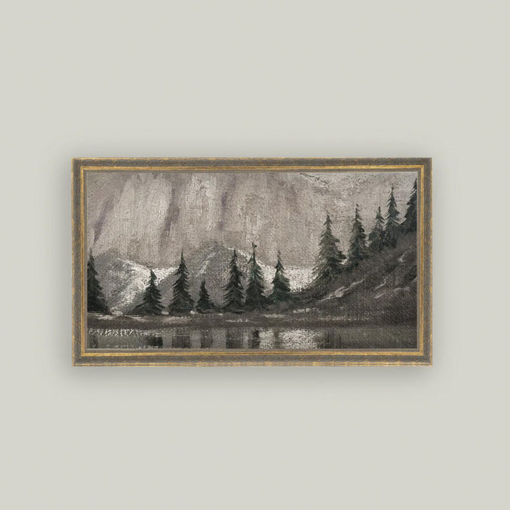 Muted Pine & Lake
