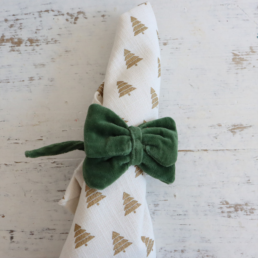 Bow Napkin Ties - Green