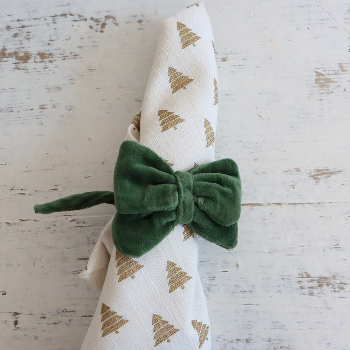 Bow Napkin Ties - Green