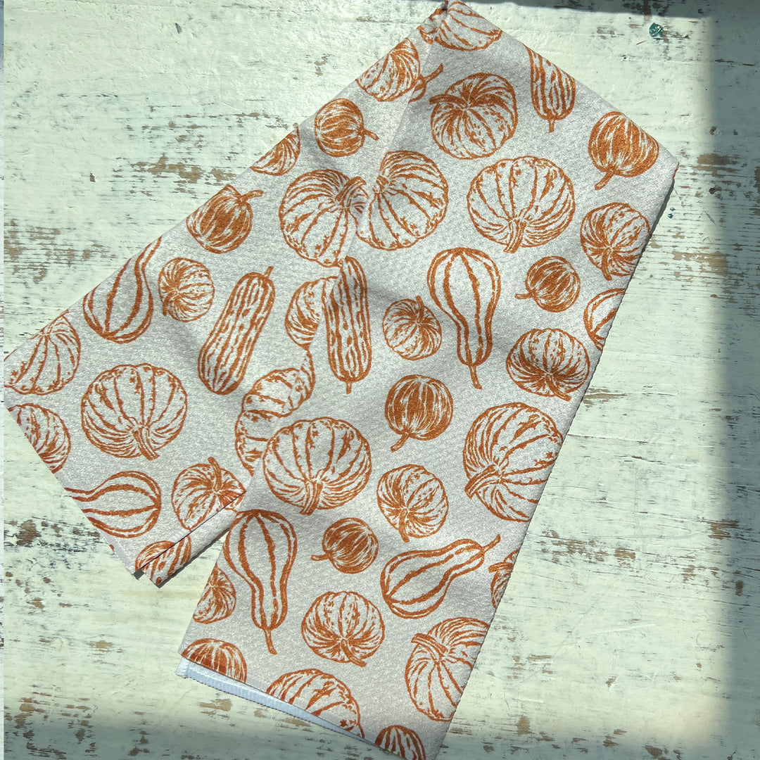 Harvest Sketch Tea Towel