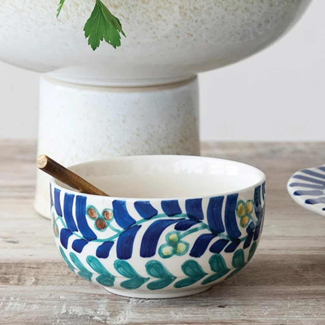 Hand-painted Stoneware Bowl