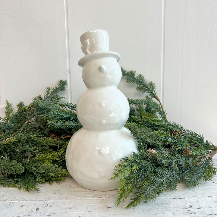 White Glazed Snowman