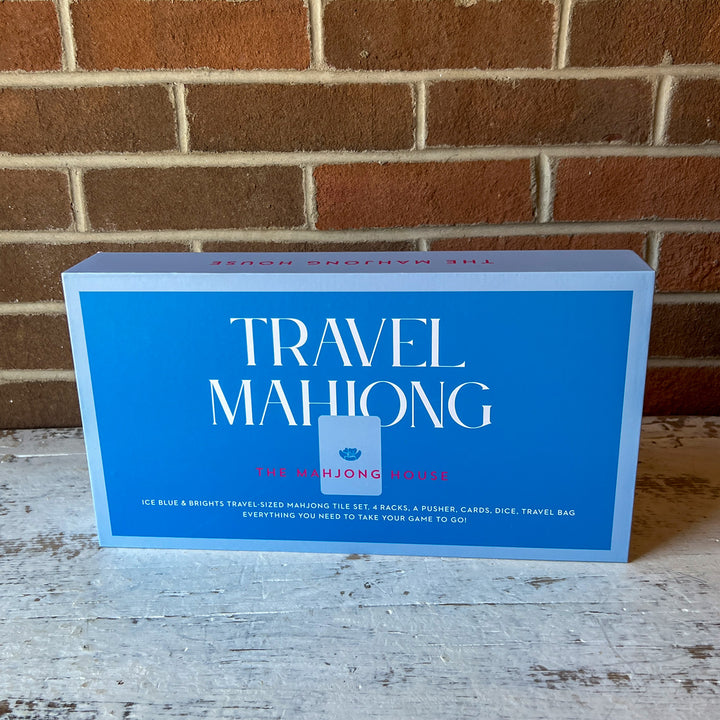 Travel Mahjong Set - Ice Blue & Brights