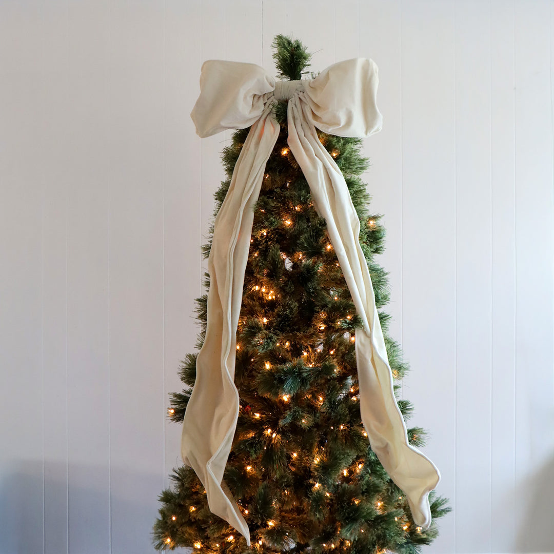 Velvet Bow, White