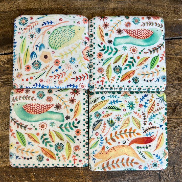 Woodland Animals Coaster Set