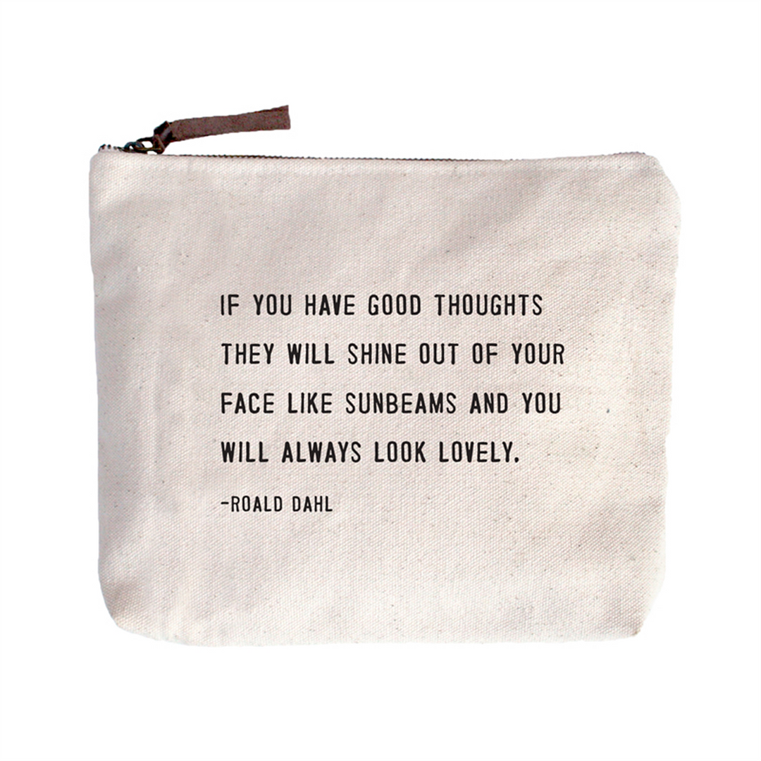 Canvas Zip Bag - Always Look Lovely