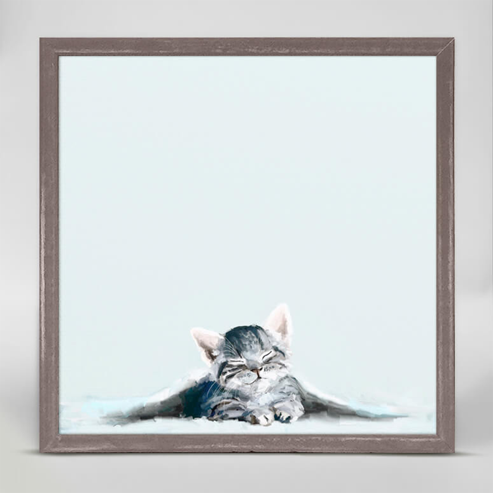 Cozy Kitten Mini Framed Canvas
