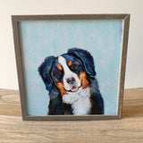 Bernese Mountain Dog Mini Framed Canvas