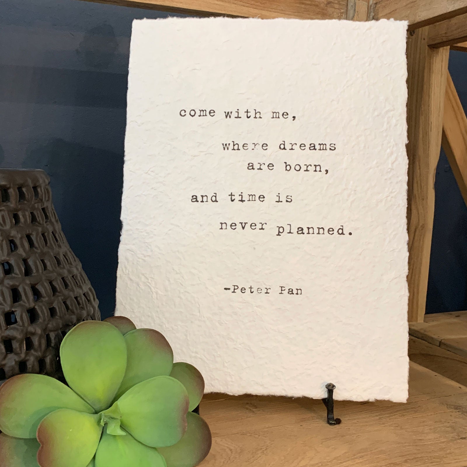 Handmade Paper Print - Peter Pan