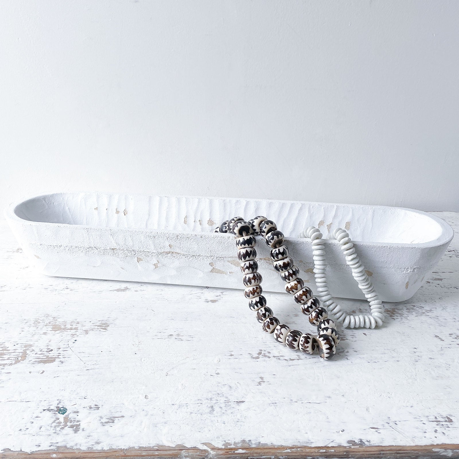 Decorative Trug - White