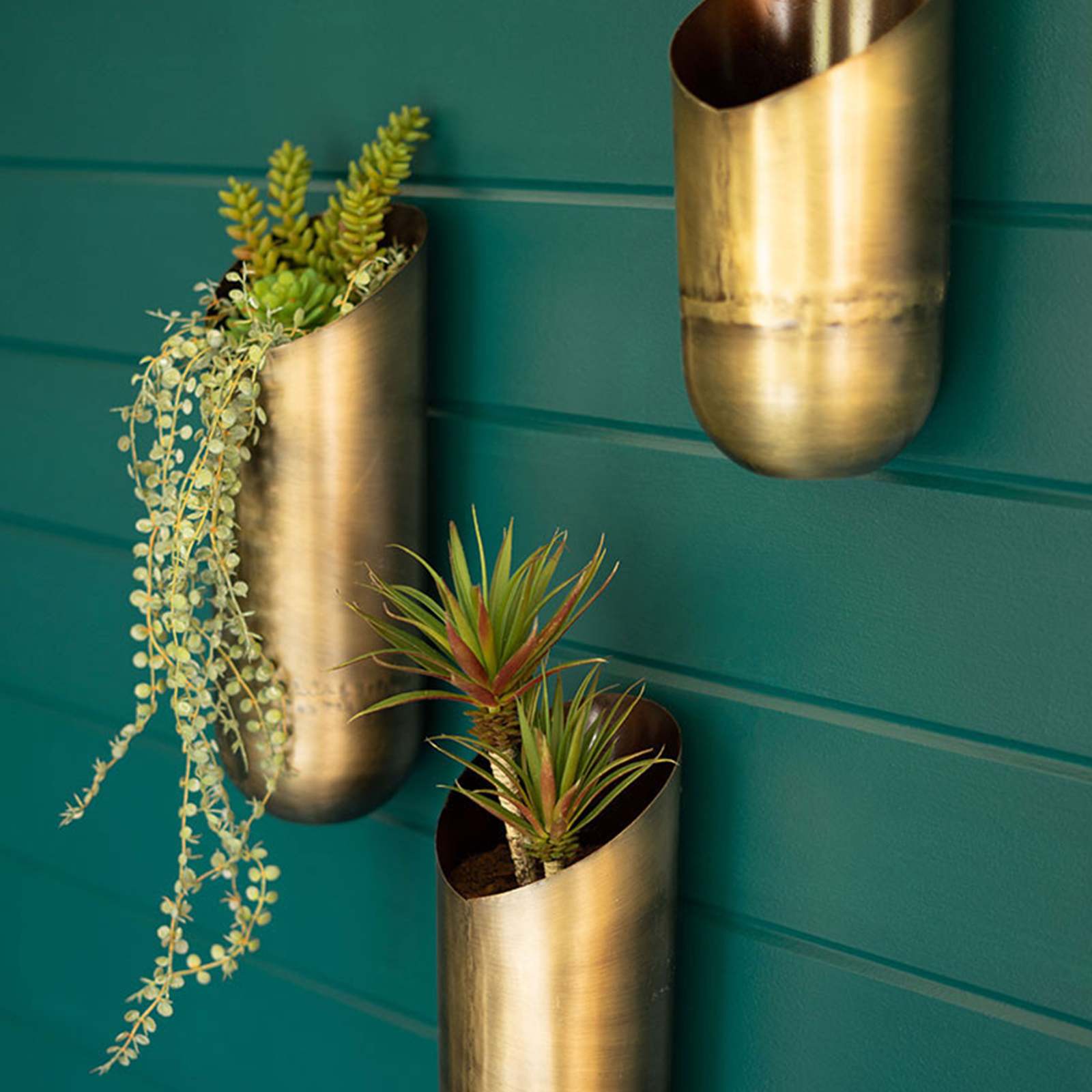 Brass Wall Vase