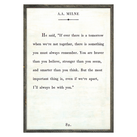 A.A. Milne Book Print