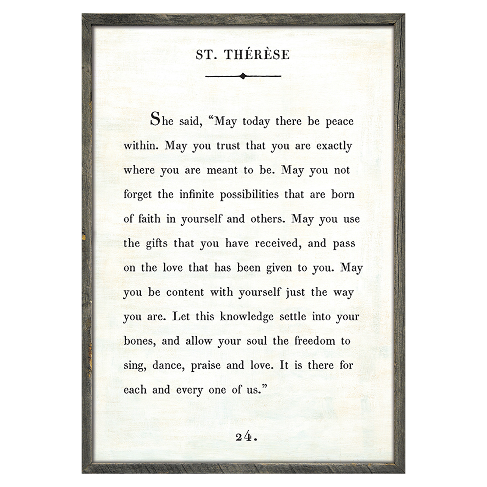 St. Therese Book Print