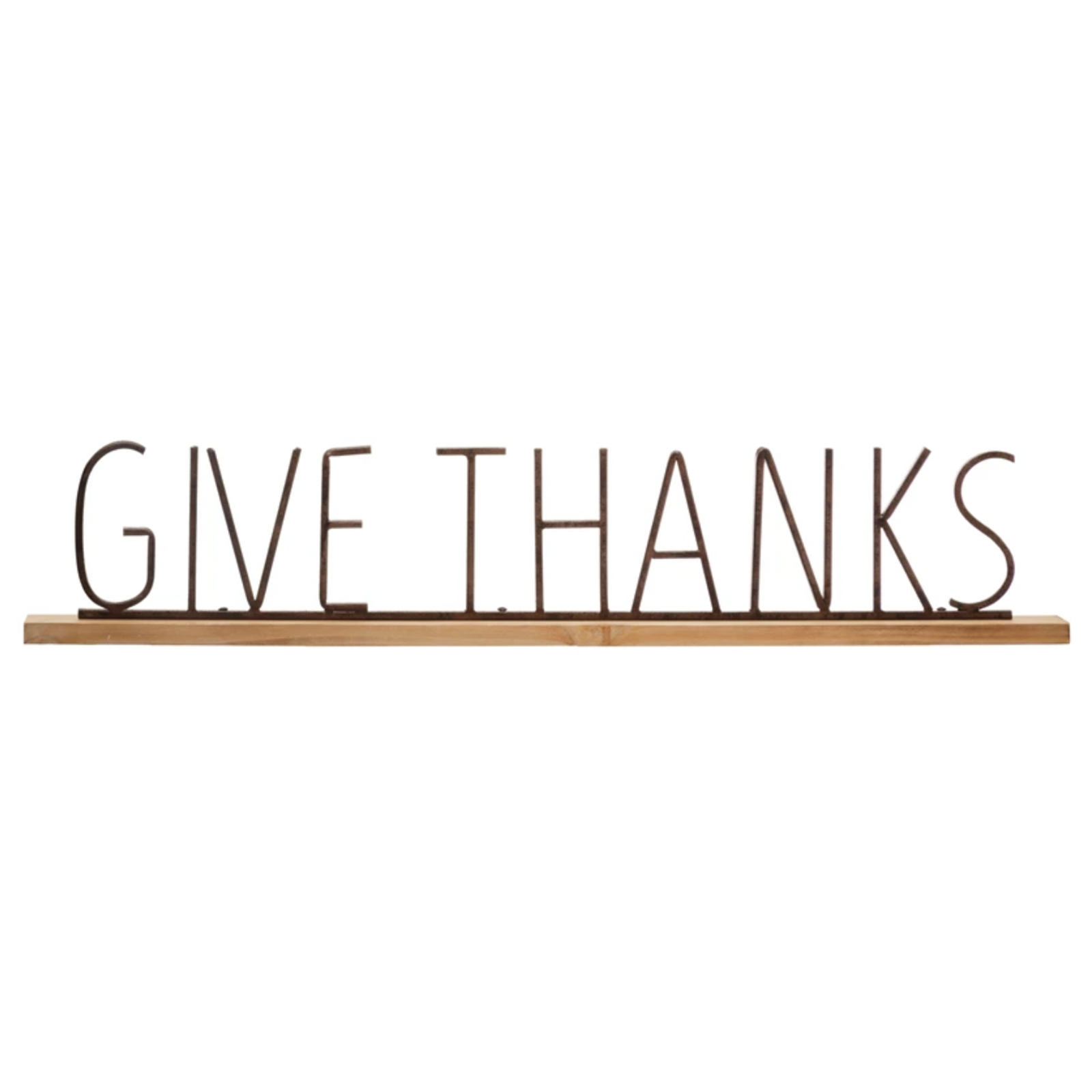 Give Thanks Mantel Sign