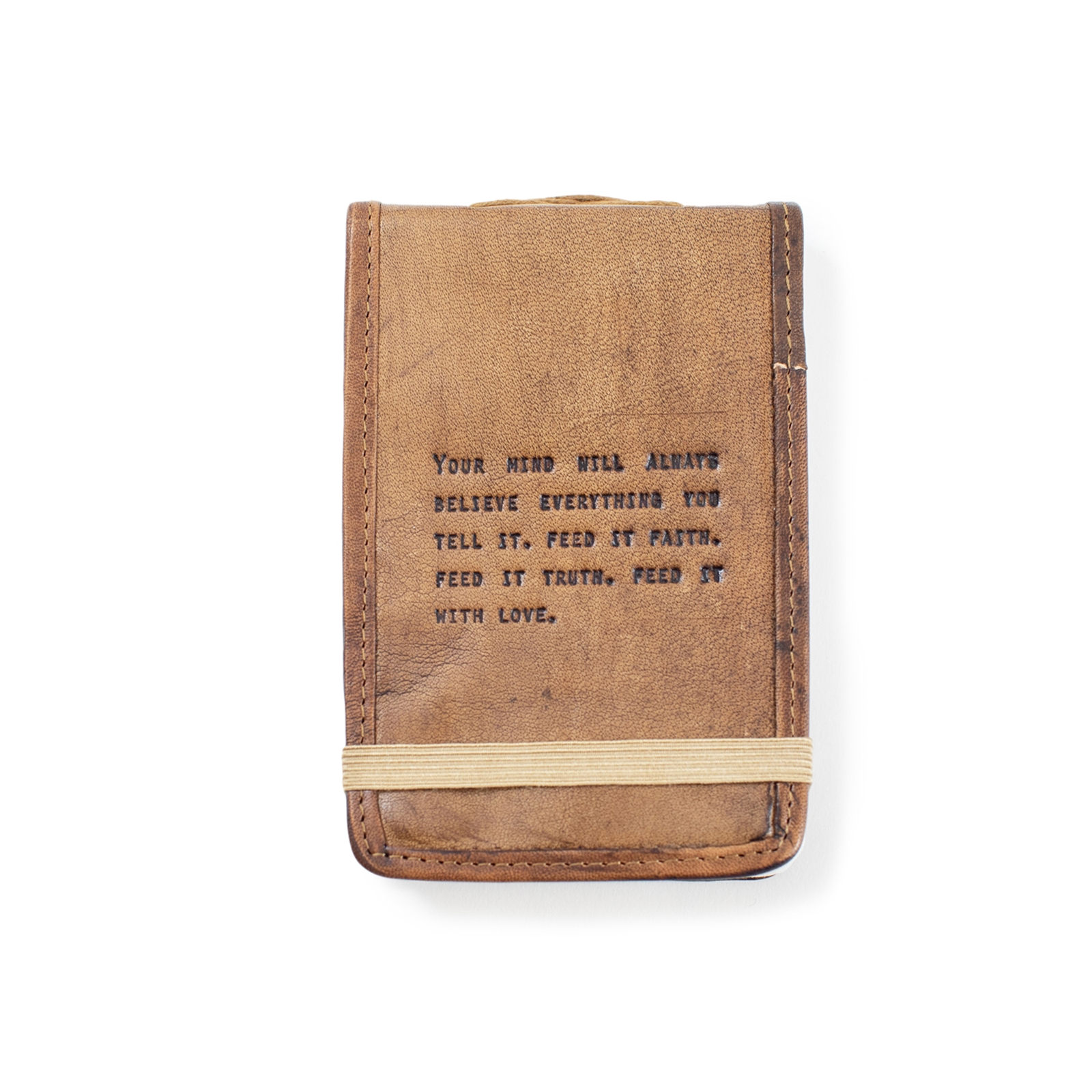 Mini Leather Journal - Faith, Truth & Love