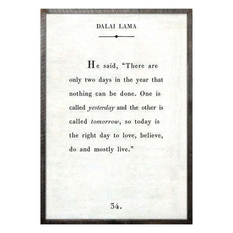 Dalai Lama Book Print