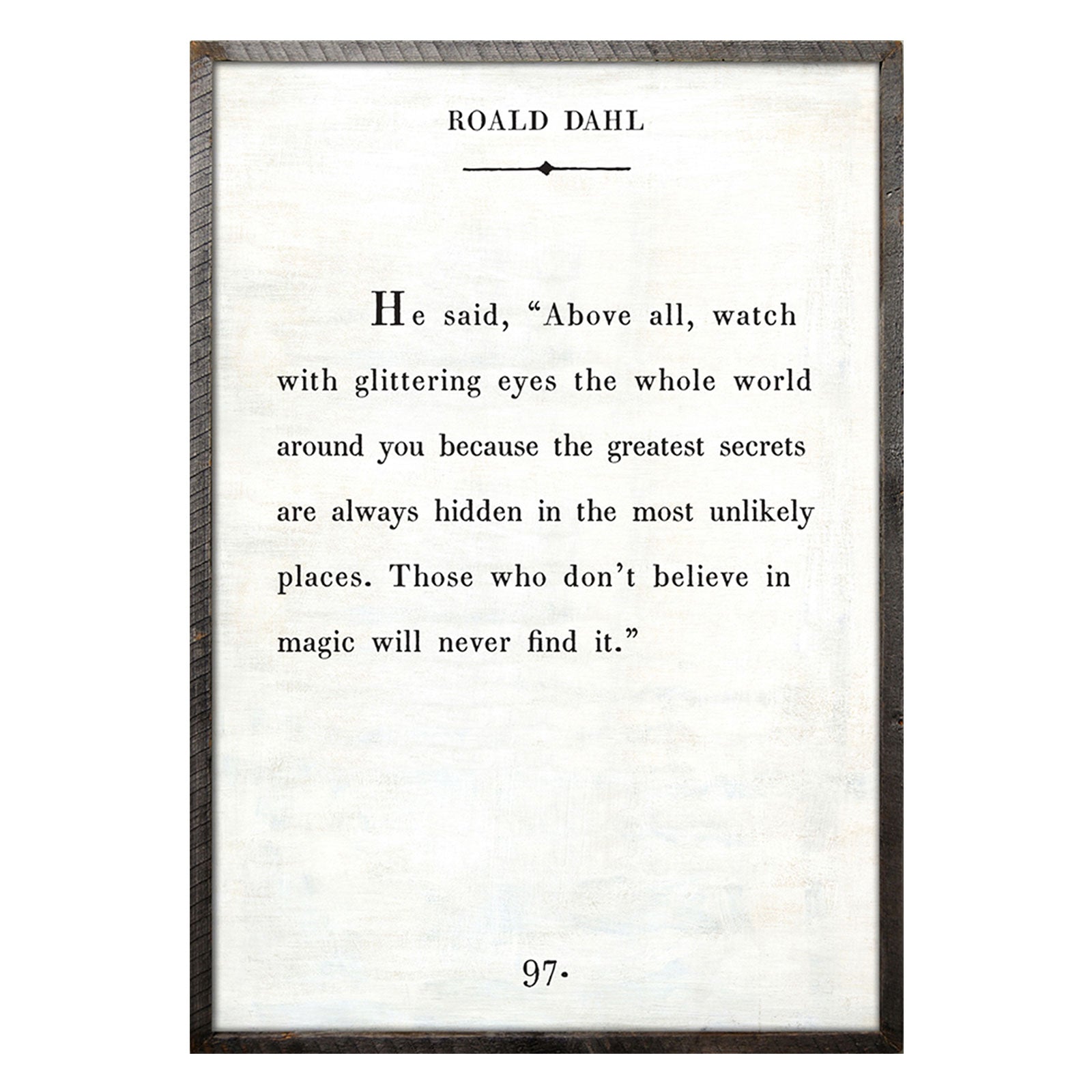 Roald Dahl Book Print