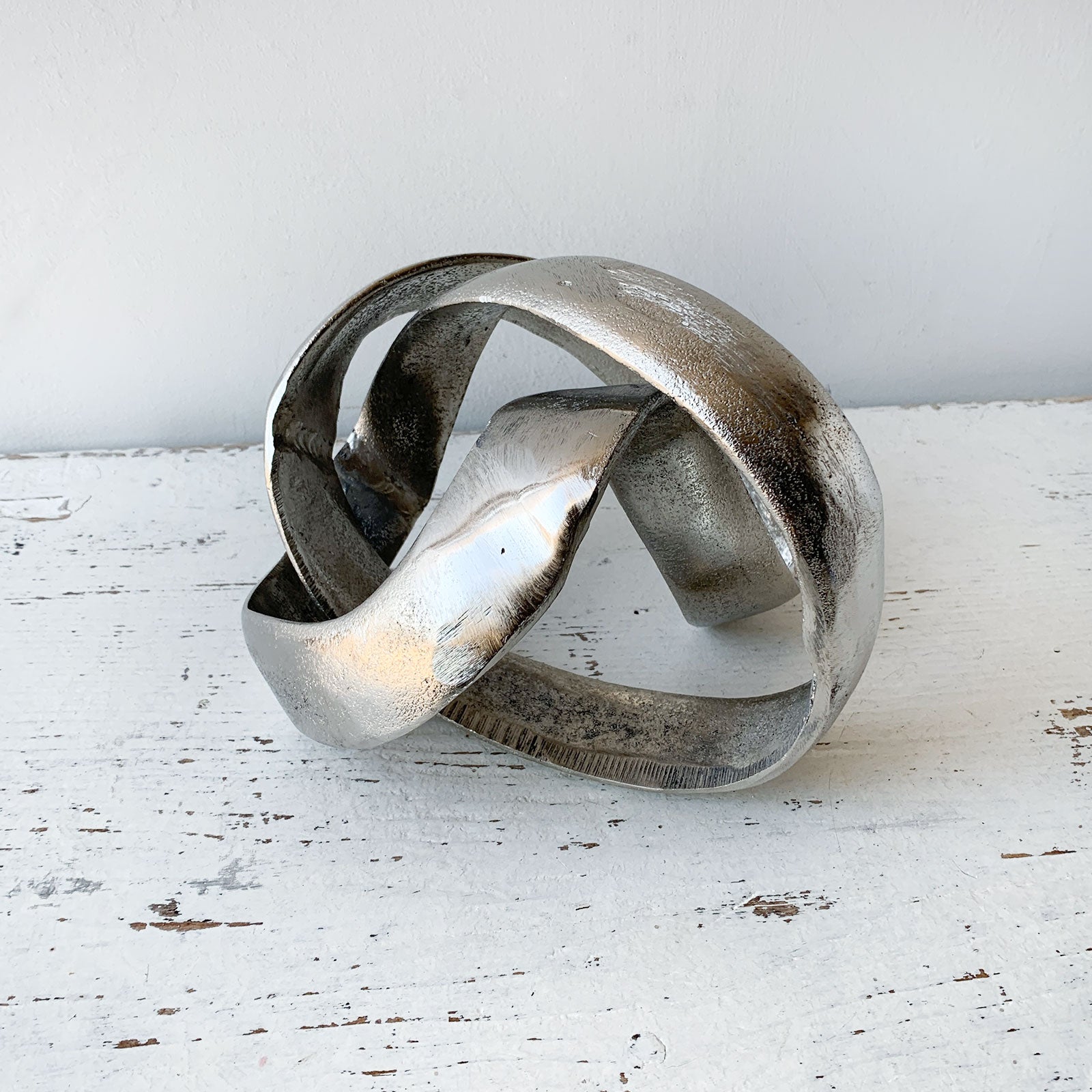 Silver Knot Sculpture