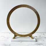 Gold Round Sculpture