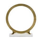 Gold Round Sculpture