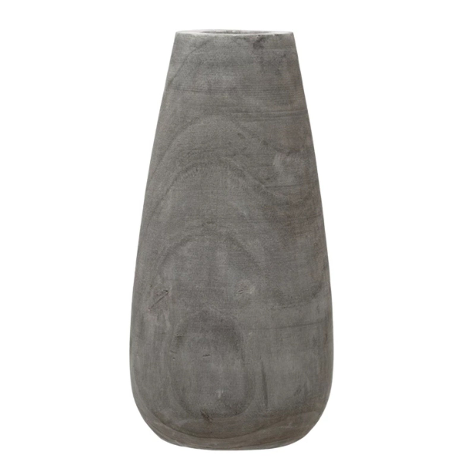 Tall Grey Wood Vase Trove Warehouse
