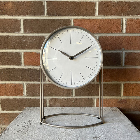 Gray Table Clock