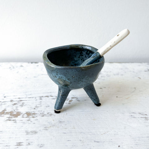 Blue Bowl w/ Spoon