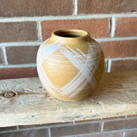 White Painted Vase - Small