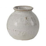 White Round Pot - Small