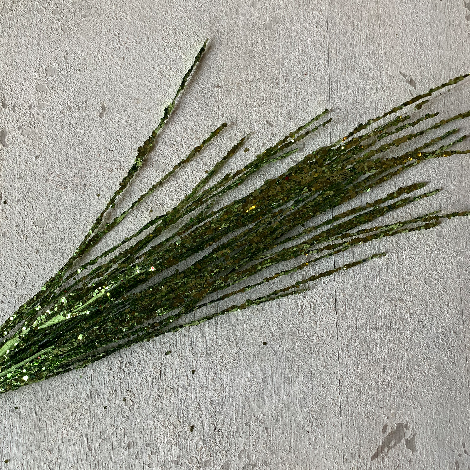 Green Sequin Spray