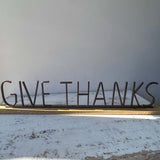 Give Thanks Mantel Sign