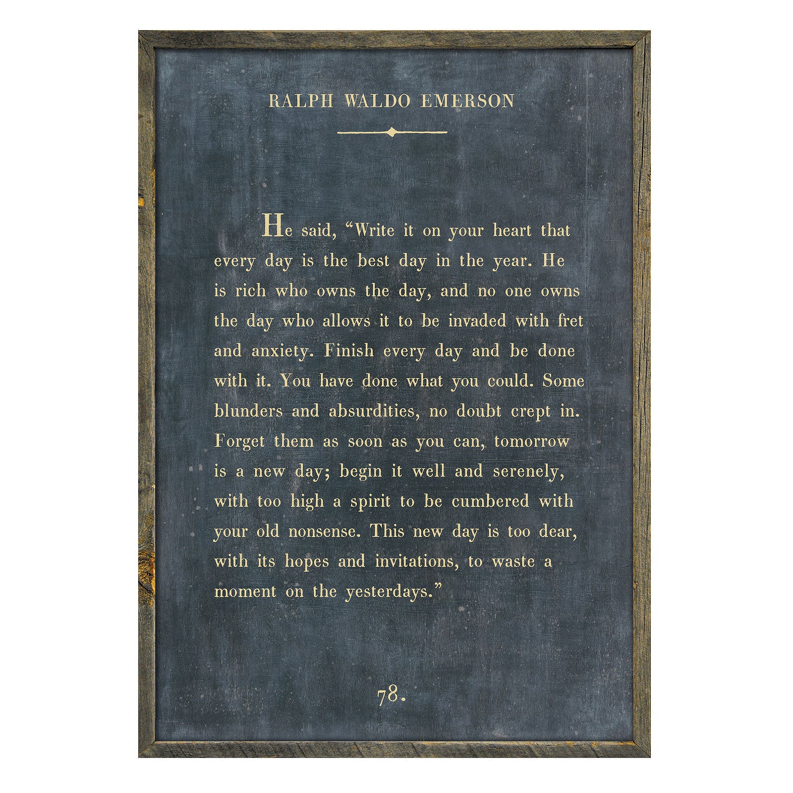 Ralph Waldo Emerson Book Print