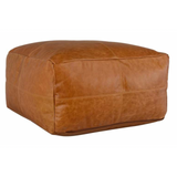 Dupont 24" Leather Pouf