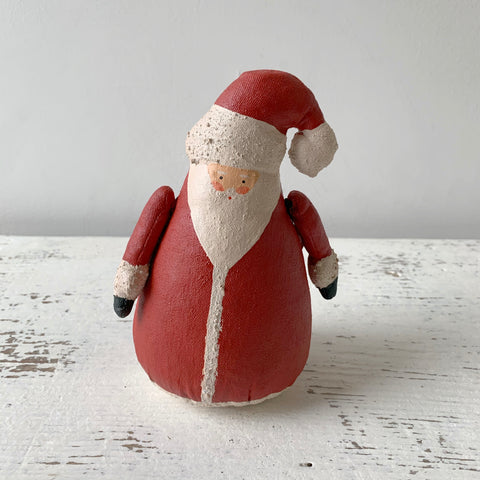 Hand Painted Canvas Santa