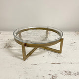 Serving Tray w/ Gold Stand