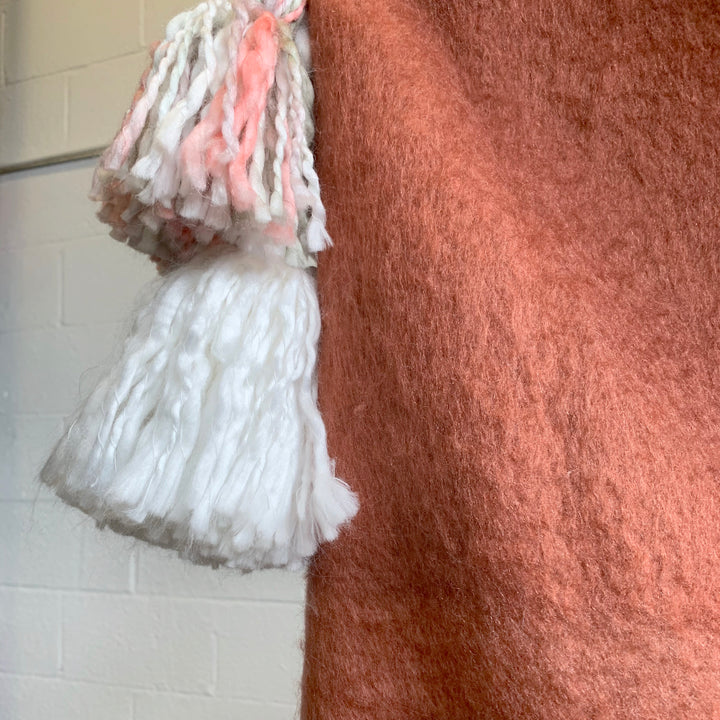 Tassel & Trim Throw - Rust