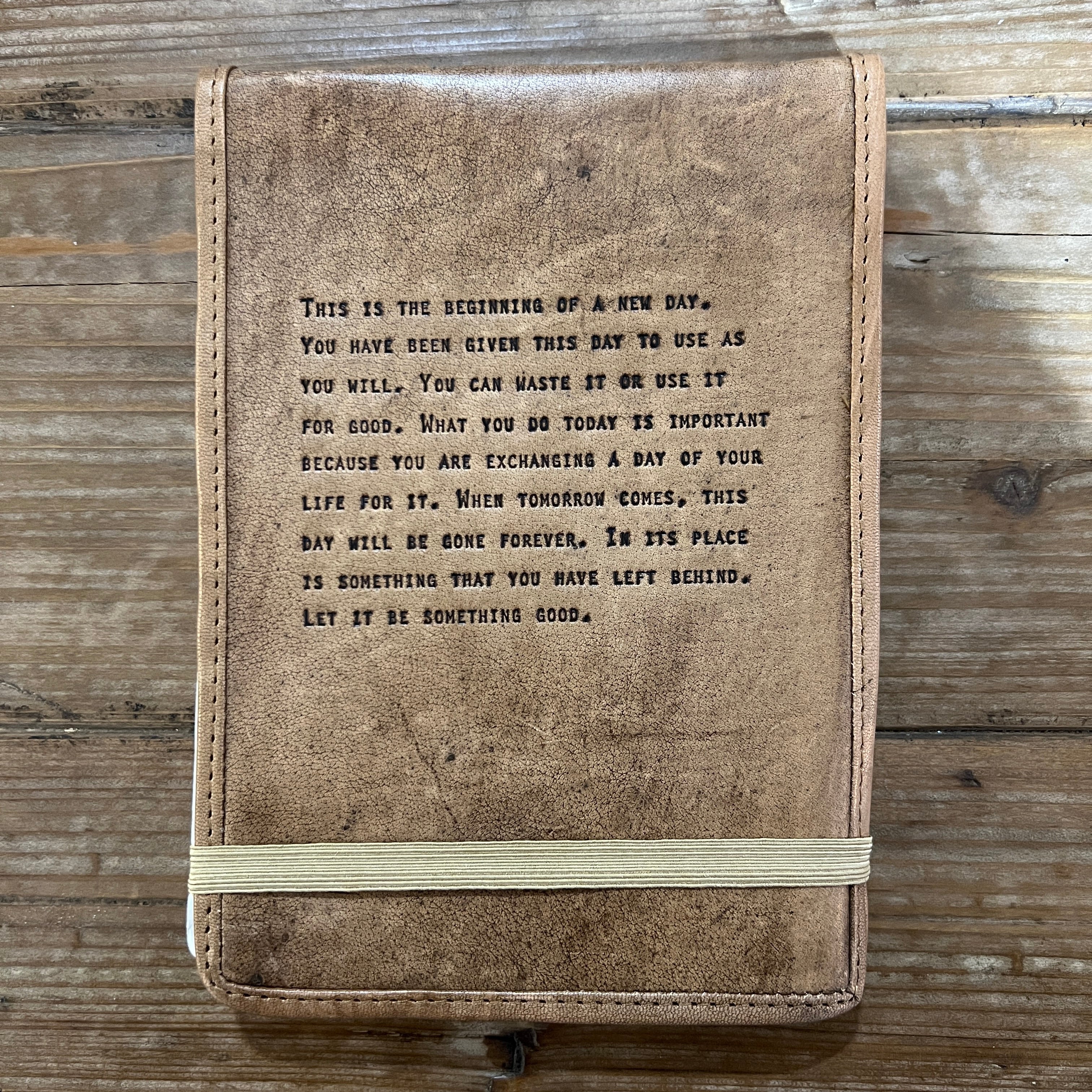Leather Journal - This Is The Beginning