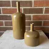 Stoneware Vase - Brown Glaze