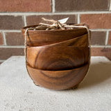 Acacia Round Wood Bowls