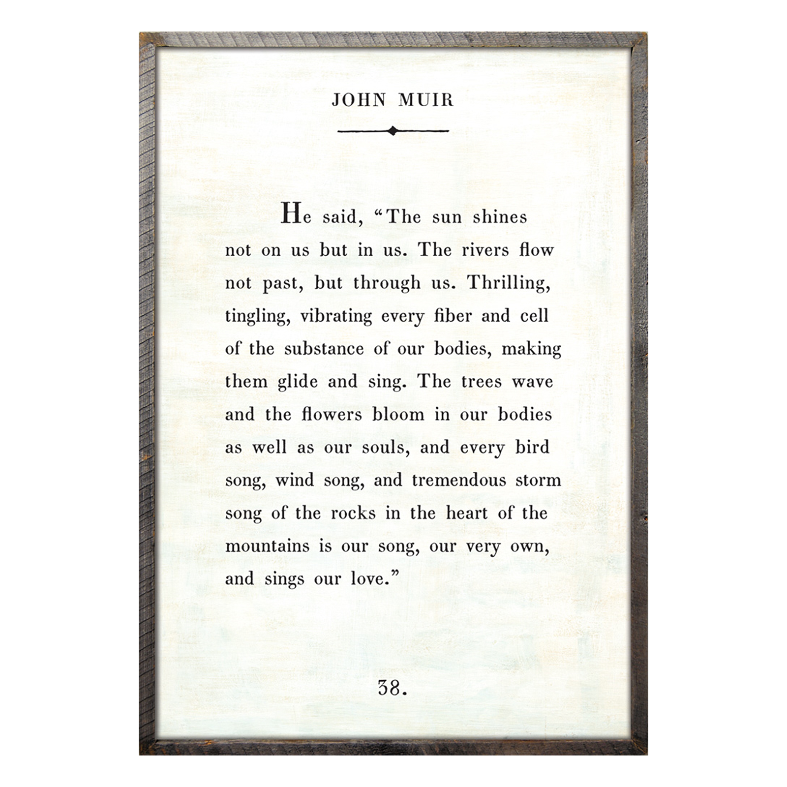 John Muir Book Print