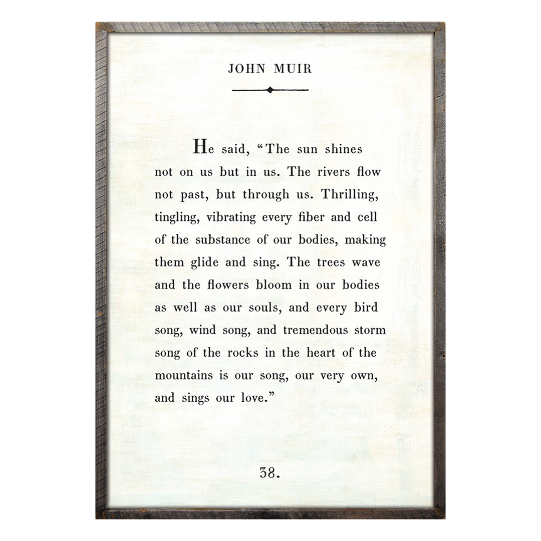 John Muir Book Print