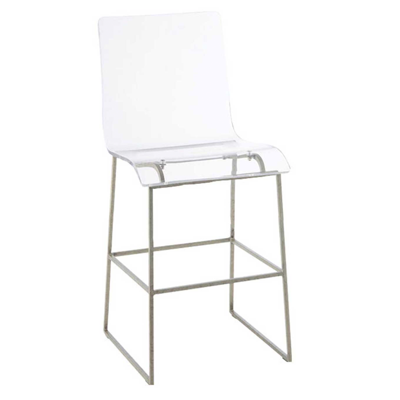 King Counter Stool - Silver