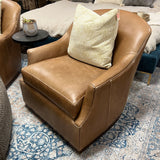 Lincoln Leather Swivel Chair